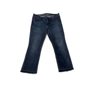 Old Navy Flare Cropped Jeans Stretch Size 14